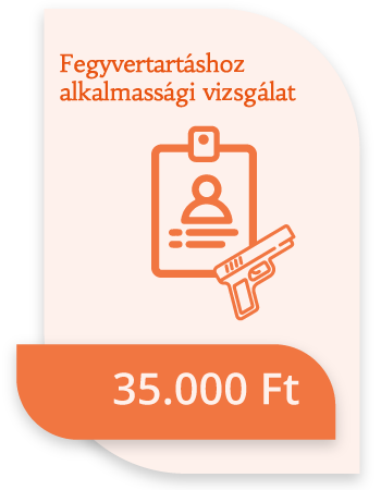 fegyvertartáshoz szükséges orvosi alkalmassági vizsgálat